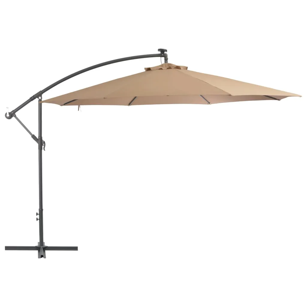 vidaXL Cantilever Umbrella Tilting Parasol Outdoor Umbrella Patio Sunshade