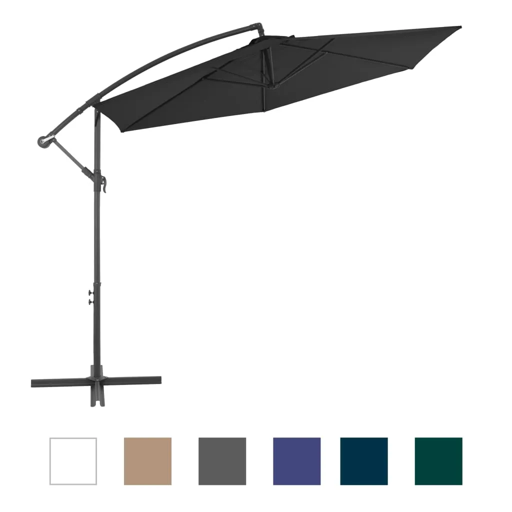 vidaXL Cantilever Umbrella Tilting Parasol Outdoor Umbrella Patio Sunshade