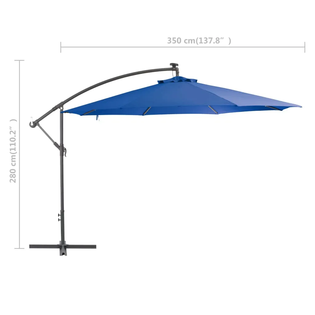 vidaXL Cantilever Umbrella Tilting Parasol Outdoor Umbrella Patio Sunshade