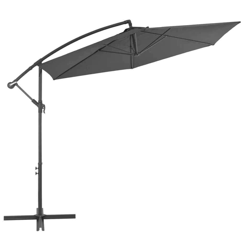 vidaXL Cantilever Umbrella Tilting Parasol Outdoor Umbrella Patio Sunshade
