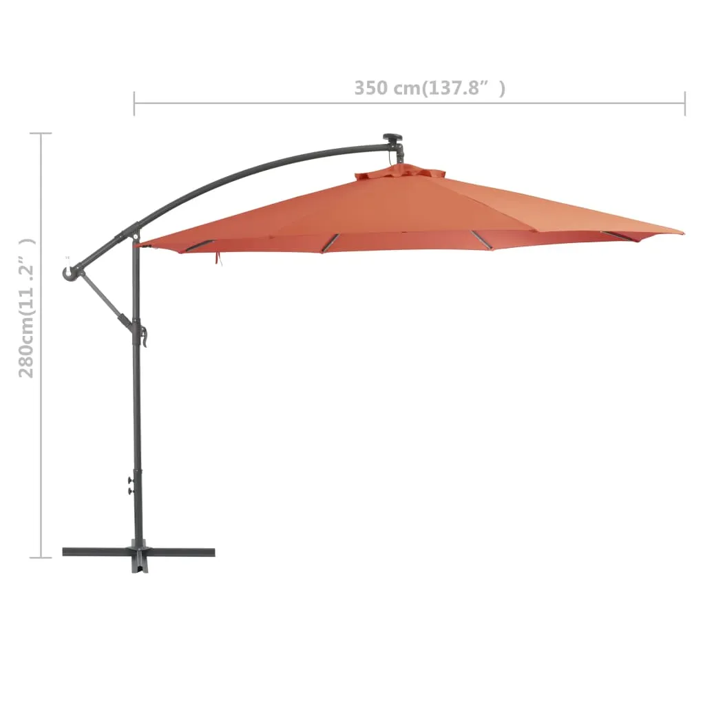 vidaXL Cantilever Umbrella Tilting Parasol Outdoor Umbrella Patio Sunshade