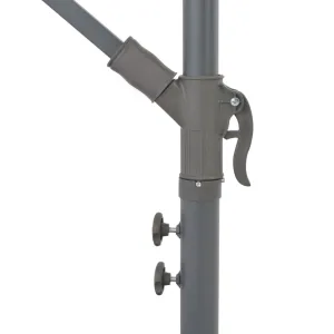 vidaXL Cantilever Umbrella Tilting Parasol Outdoor Umbrella Patio Sunshade