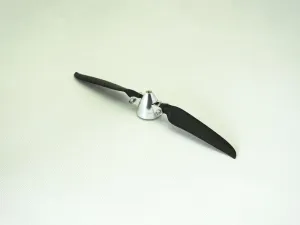 Viloga RC Plane Folding Propeller 9×5 inch w/Spinner Size D28×H27mm, and Motor Shaft Diameter φ3.17 with CNC Aluminum Alloy Spinner (9×5, Shaft Φ3.17)