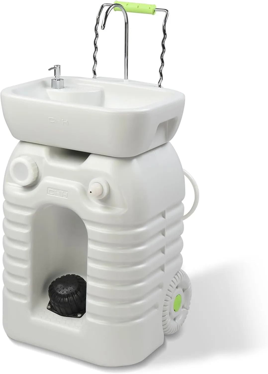 VINGLI 45L Upgraded Portable Sink| Rolling Hand Wash Basin Stand with Towel Holder & Soap Dispenser & Wheels, Perfect for Garden/Camping/Outdoor Events/Gatherings/Worksite/RV/Indoor
