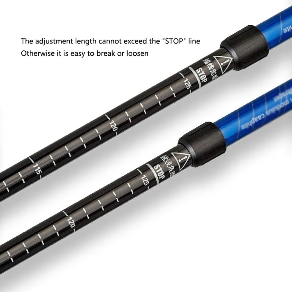 Walking Sticks Trekking Poles Outdoor Defense Cane Tactical Stick Ultralight Carbon Fiber Hiking Tourism Camping Walking Stick Trekking Poles (Color : E)