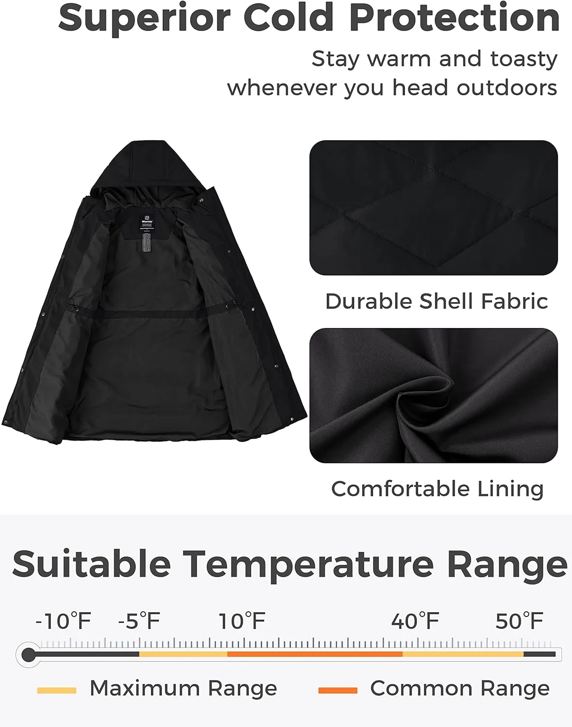 wantdo Women's Winter Jacket Puffy Coat Puffer Jackets Warm Winter Coats