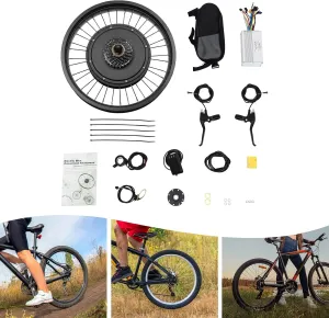 Waterproof Ebike Conversion Kit for Electric Bike 20" Front or Rear Wheel, 48V 1000W Electric Bicycle Hub Motor Kit with PAS/LCD Display/Throttle, Universal Ebike Conversion Kit (20in Rear Wheel)