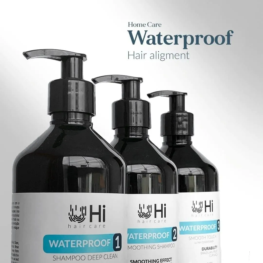 Waterproof Hair Treatment Mini Kit - Intensive Repair & Nourishment - Brazilian Keratin, Anti Frizz - 3 Steps Queratina Brasileña - VEGAN, Cruelty-Free - For All Hair Types