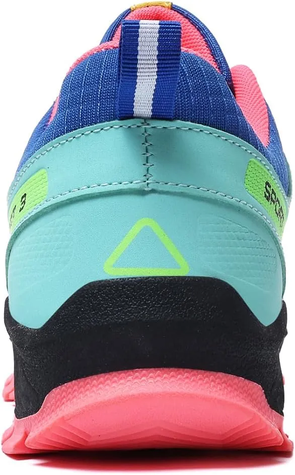 Waterproof Hiking Shoes Women Casual Lace-Up Non-Slip Lightweight Comfortable Running Tennis Fashion Sneakers for Women Walking Trekking Outdoor Shoes