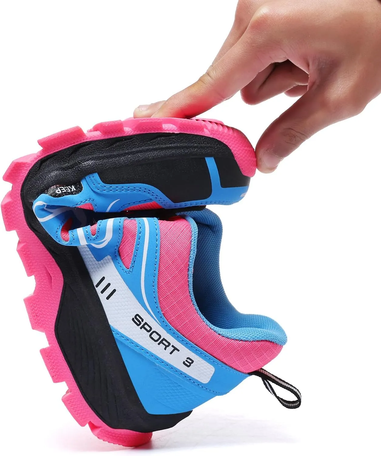 Waterproof Hiking Shoes Women Casual Lace-Up Non-Slip Lightweight Comfortable Running Tennis Fashion Sneakers for Women Walking Trekking Outdoor Shoes
