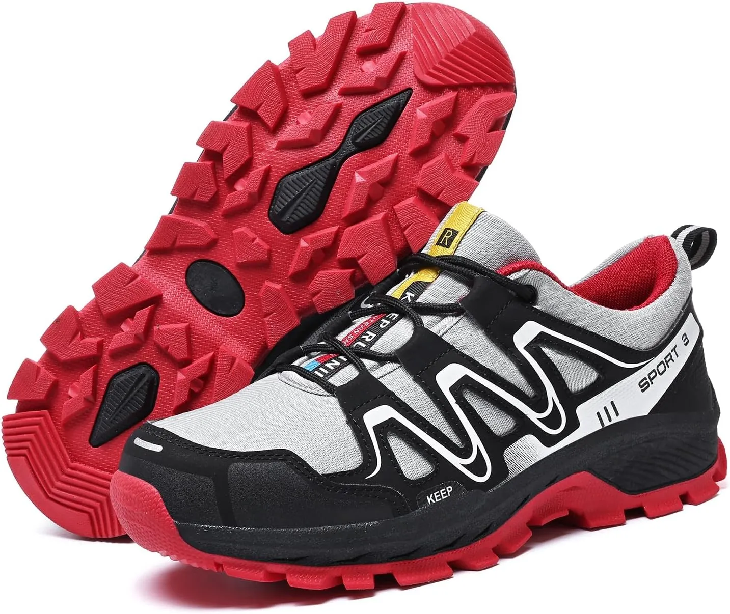 Waterproof Hiking Shoes Women Casual Lace-Up Non-Slip Lightweight Comfortable Running Tennis Fashion Sneakers for Women Walking Trekking Outdoor Shoes