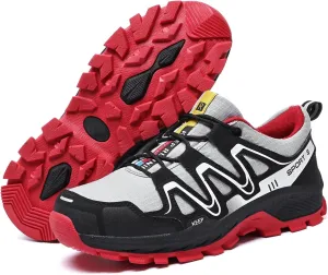 Waterproof Hiking Shoes Women Casual Lace-Up Non-Slip Lightweight Comfortable Running Tennis Fashion Sneakers for Women Walking Trekking Outdoor Shoes