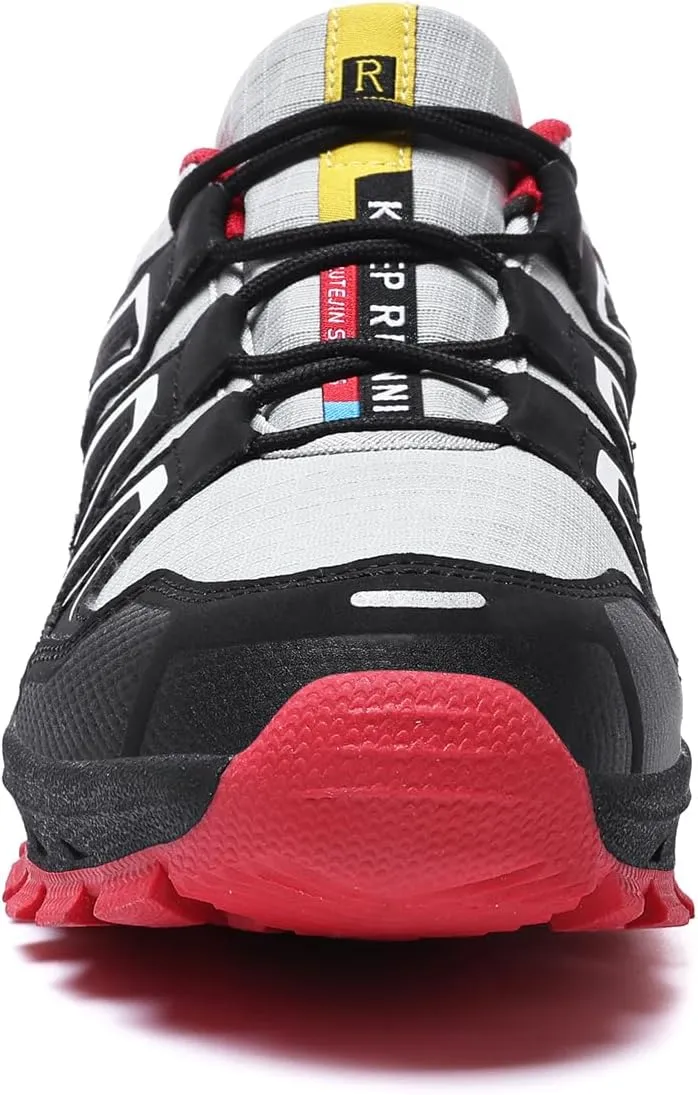 Waterproof Hiking Shoes Women Casual Lace-Up Non-Slip Lightweight Comfortable Running Tennis Fashion Sneakers for Women Walking Trekking Outdoor Shoes