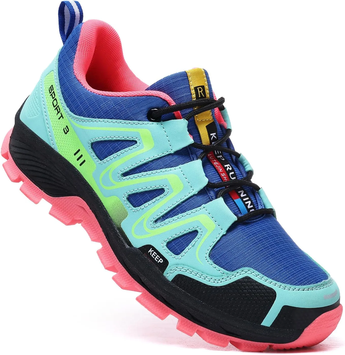 Waterproof Hiking Shoes Women Casual Lace-Up Non-Slip Lightweight Comfortable Running Tennis Fashion Sneakers for Women Walking Trekking Outdoor Shoes