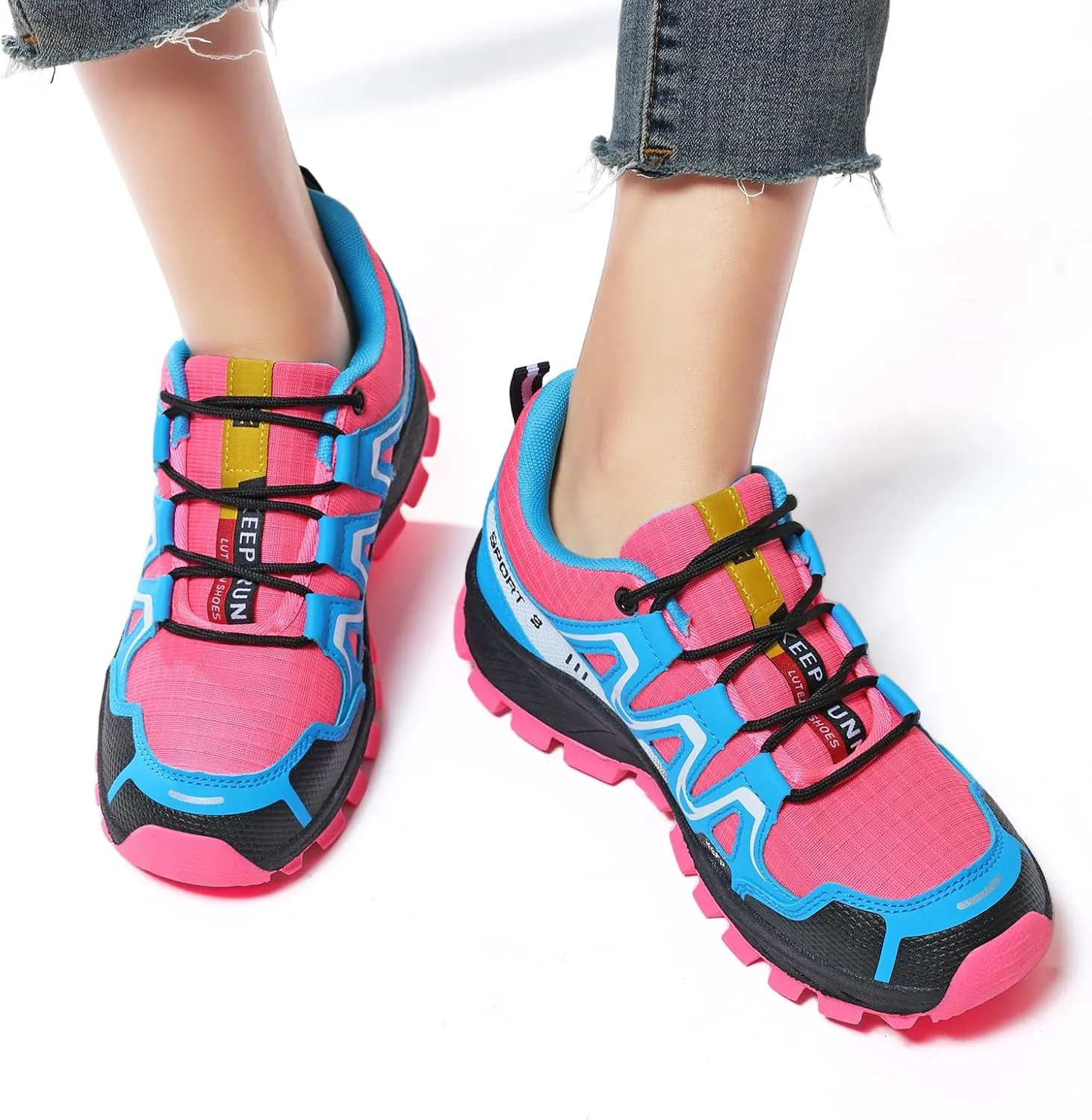 Waterproof Hiking Shoes Women Comfortable Lightweight Non-Slip Trekking Boots Fashion Walking Shoes for Women Tennis Outdoor Sneakers
