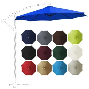 Waterproof Parasol Canopy Replacement – UV Protection Umbrella Cover for Outdoor Patio & Garden Umbrellas, 6-10ft