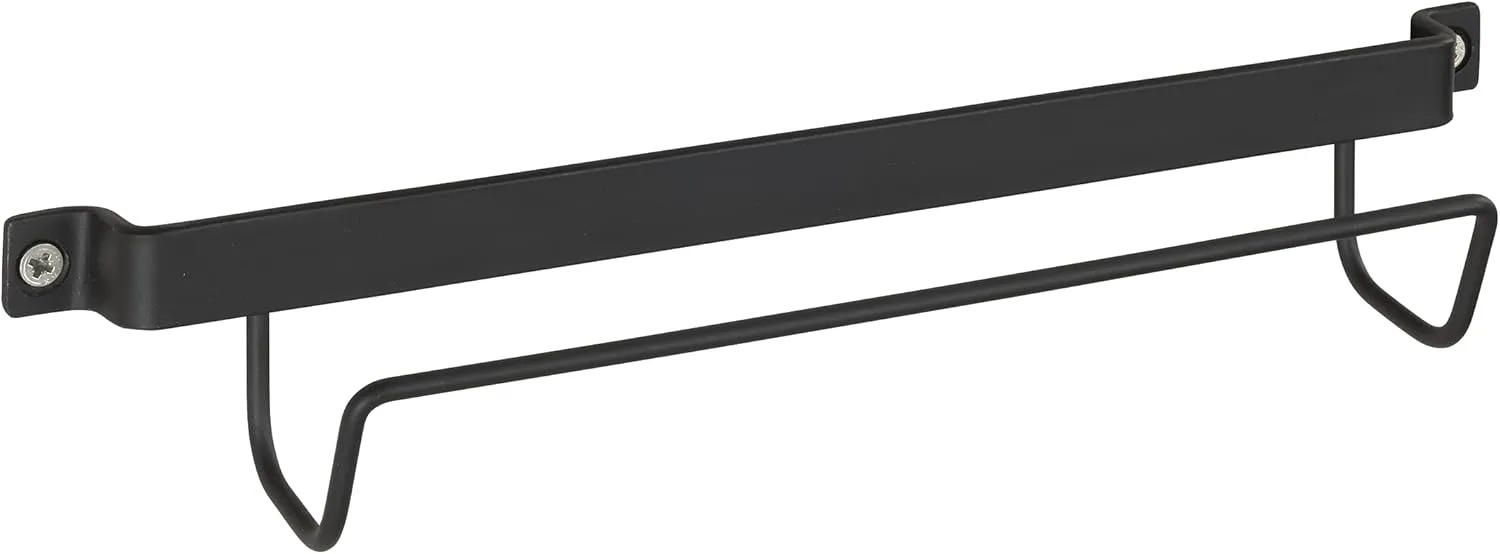WENKO Ladder Holder - Ladder Wall Mount for Ladder Storage, up to 220,46lb loadable, Dimensions (W x H x D) 2.76 x 13.19 x 2.56 in, Ladder Hanger in Black, One Size