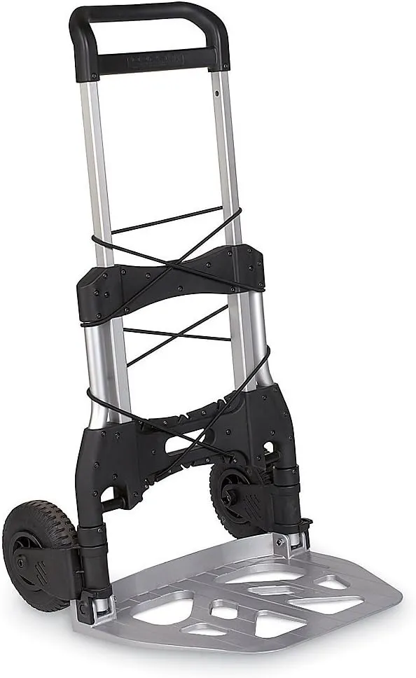 WESCO 220650 Aluminum/Polyurethane Folding Hand Trucks, Mega Mover