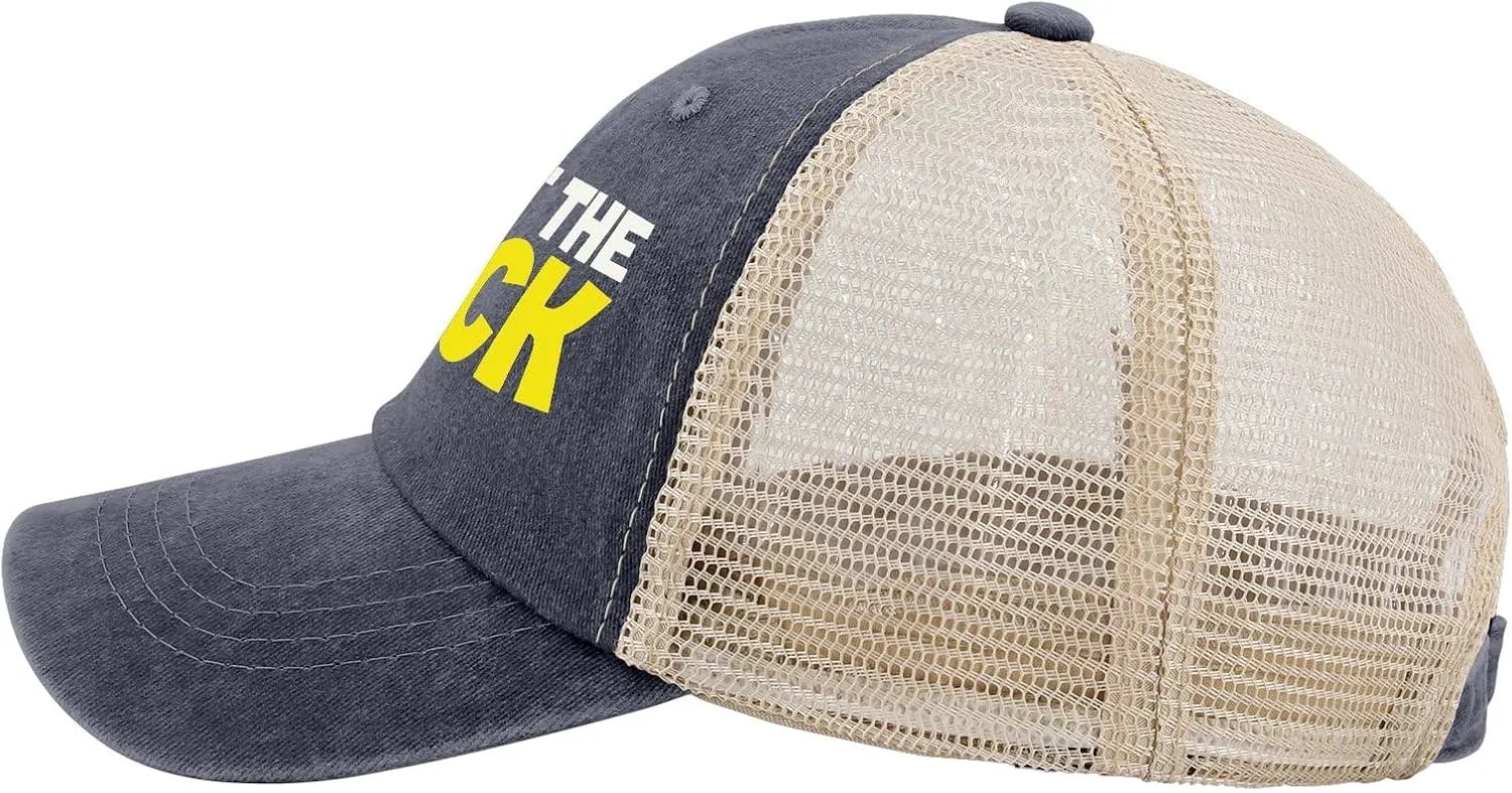 What The Duck Pun Funny Sarcastic Animal Humor Hat for Womens Funny Washed Distressed Baseball Caps