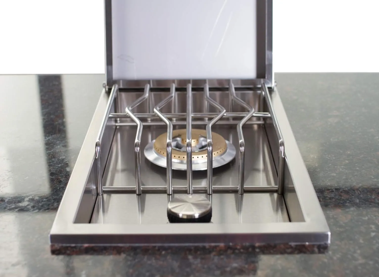 WHISTLER Outdoor Kitchen Side Burner Single Side Burner Propane Burner with NG Convert Kit, Drop in, 12000 BTUs