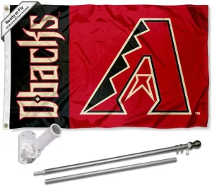 WinCraft Arizona Diamondbacks Flag Pole and Bracket Set