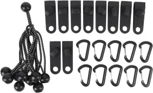 Windproof Tent Clips, 10 Pcs Canopy Clips with Elastic Rope and Plastic Buckle, High Strength Nylon Material,for Outdoor Tents, Canopies, Camping, Hiking, and Road Trips