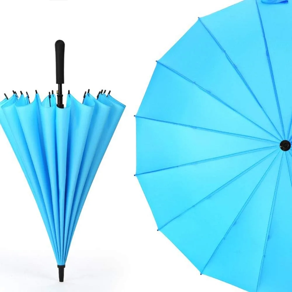 Windproof Vented Sun&Rain Travel Umbrella with Double Canopy - Windproof, Reinforced Canopy, Ergonomic Handle (Multiple Colors Available) (Color : D)