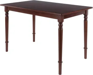 Winsome Ravenna Dining Table for 6 People, 47" Rectangular Kitchen Table, Walnut