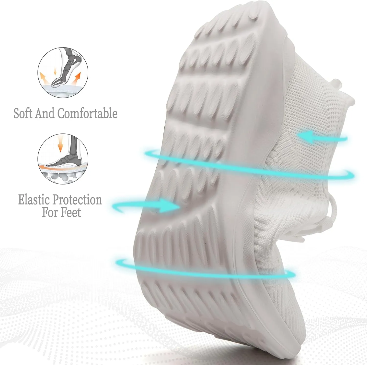 Women Running Shoes Tennis Walking Gym Sneakers Athletic Slip on Workout Sport Shoe