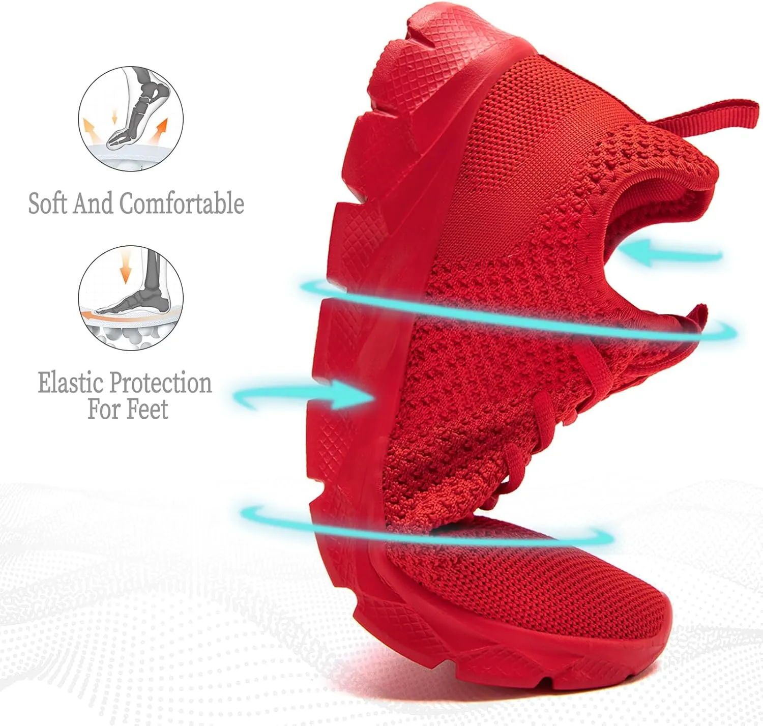 Women Running Tennis Walking Gym Shoes Athletic Slip on Sneakers Workout Sport Shoe