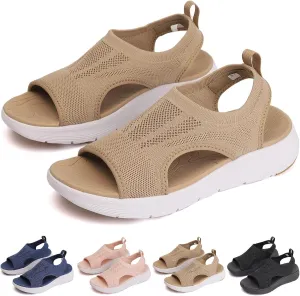 Women's Breathable Orthopedic Sandals Comfortable Walking Tennis Shoes Arch Support Wide Fit Plantar Fasciitis Sport Athletic Hiking Outdoor Active Summer Dressy Soft Mat Diabetic Sandals