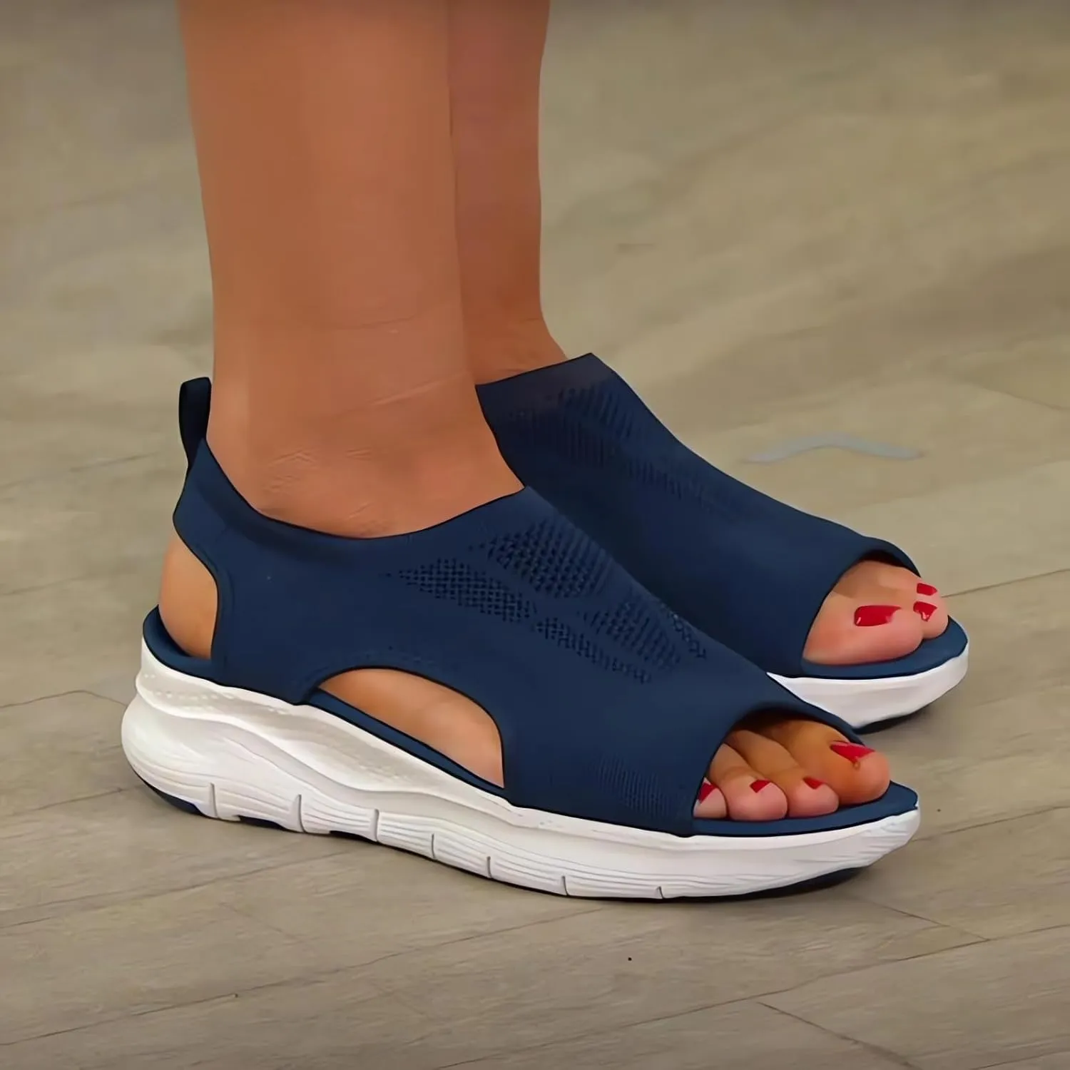 Women's Breathable Orthopedic Sandals Comfortable Walking Tennis Shoes Arch Support Wide Fit Plantar Fasciitis Sport Athletic Hiking Outdoor Active Summer Dressy Soft Mat Diabetic Sandals