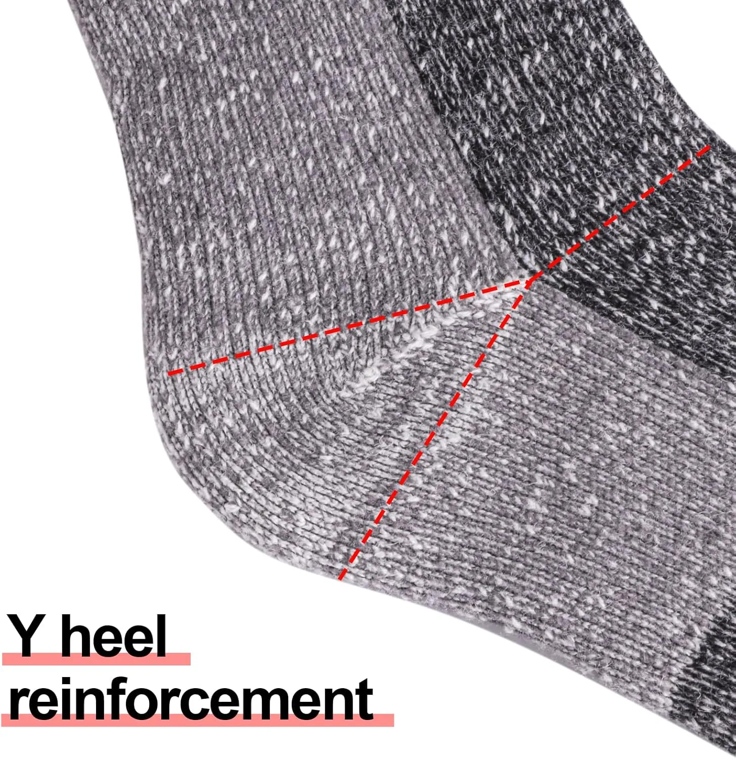 Women's Cozy Wool Cushioned Outdoor Hiking Socks Thick Warm Thermal Winter Socks for Women
