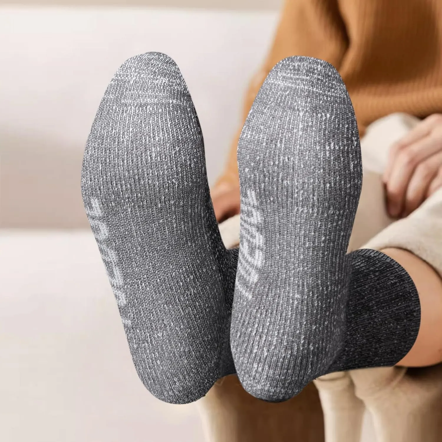 Women's Cozy Wool Cushioned Outdoor Hiking Socks Thick Warm Thermal Winter Socks for Women