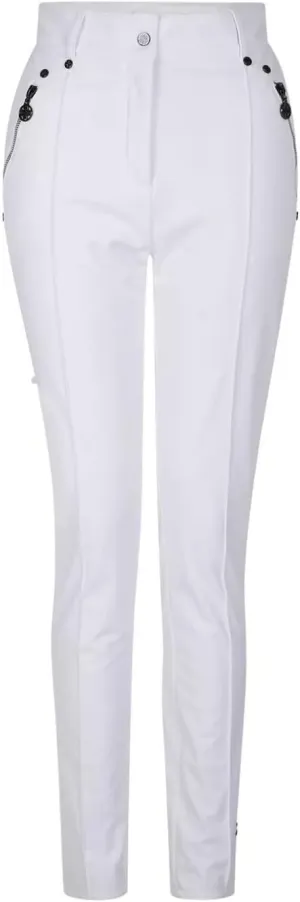 Womens/Ladies Julian Macdonald Regimented Ski Trousers (4 US) (White)