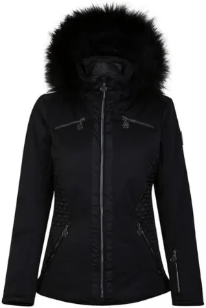 Womens/Ladies Julien Macdonald Supermacy Plain Ski Jacket (8 US) (Black)