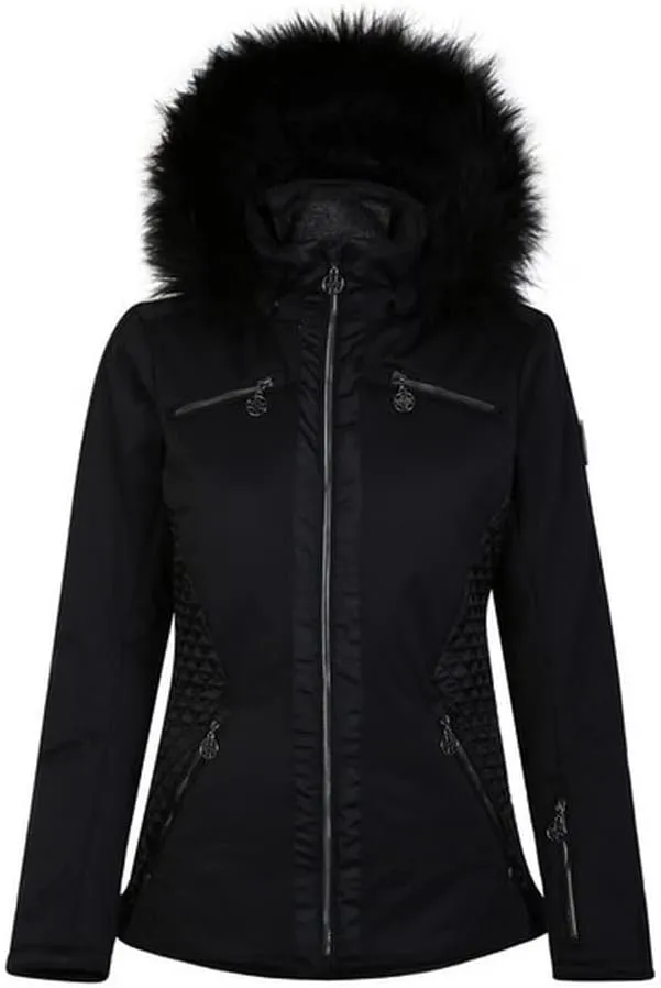 Womens/Ladies Julien Macdonald Supermacy Plain Ski Jacket (8 US) (Black)