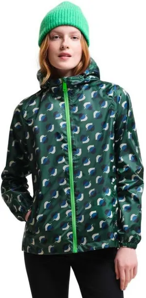Womens/Ladies Orla Kiely Pack-It Leaf Print Waterproof Jacket (10 US) (Shadow Elm Emerald)