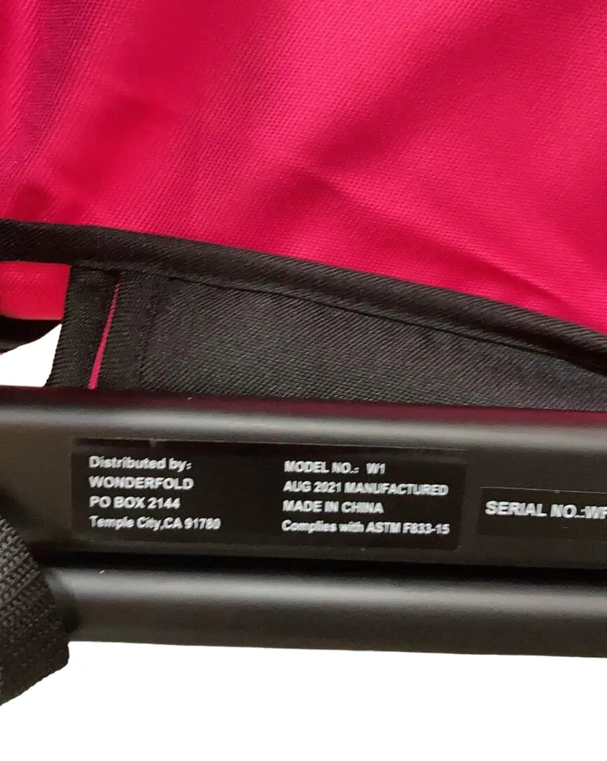 Wonderfold W1 Original Stroller Wagon, 2021, Fuschia Pink