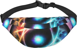 Wonderful Universe Men'S And Women'S Waist Pack, Crossbody Bag With Adjustable Belt For Running, Traveling, Sports, Hiking