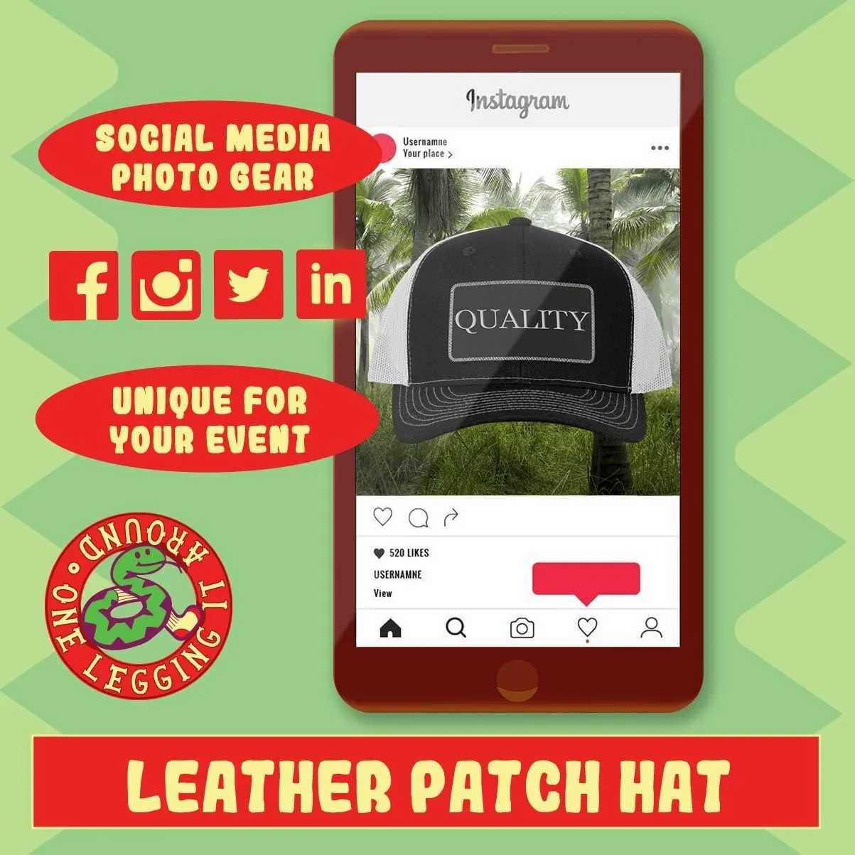 World's Okayest Switch Repairer - Leather Black Patch Engraved Trucker Hat
