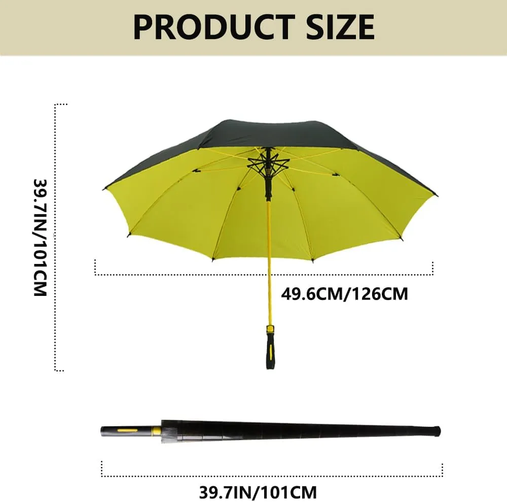 XYGJZ Large Golf Umbrella with 49.6-inch Canopy, Windproof Rainproof Umbrellas for Rainy Days
