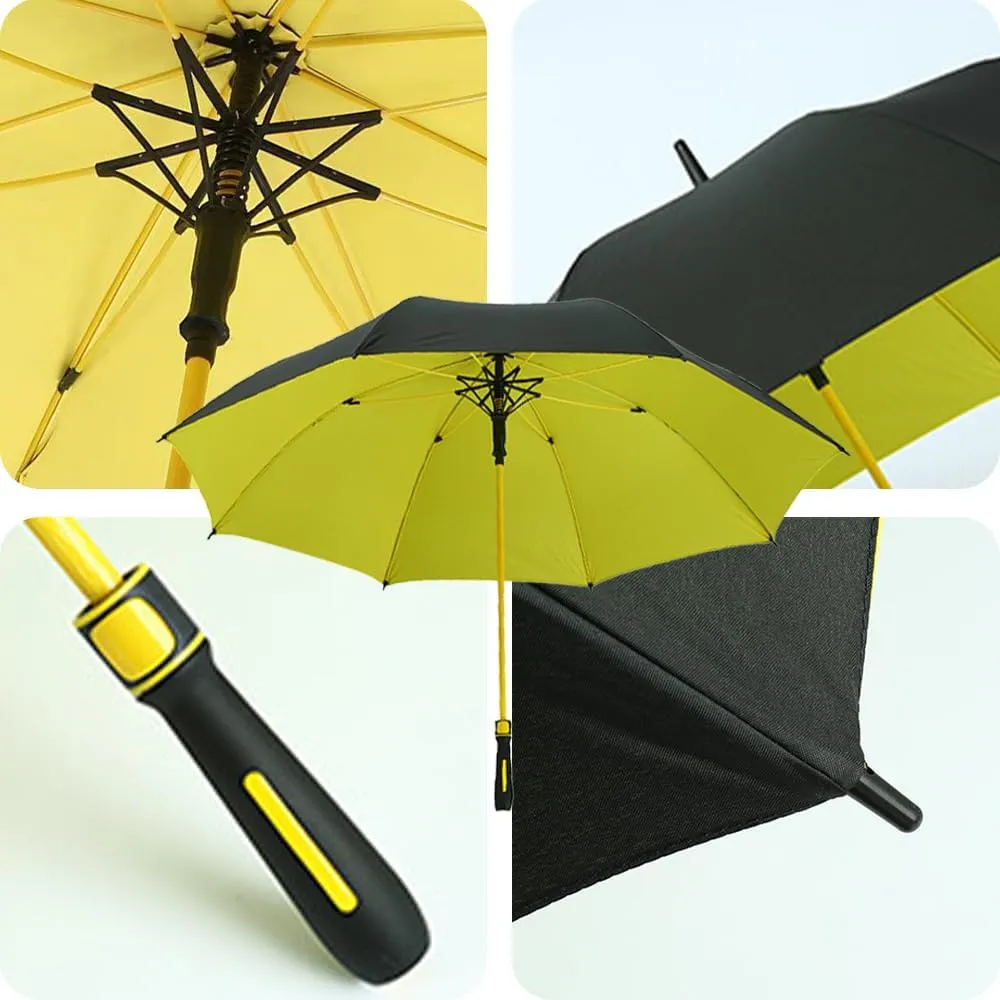XYGJZ Large Golf Umbrella with 49.6-inch Canopy, Windproof Rainproof Umbrellas for Rainy Days