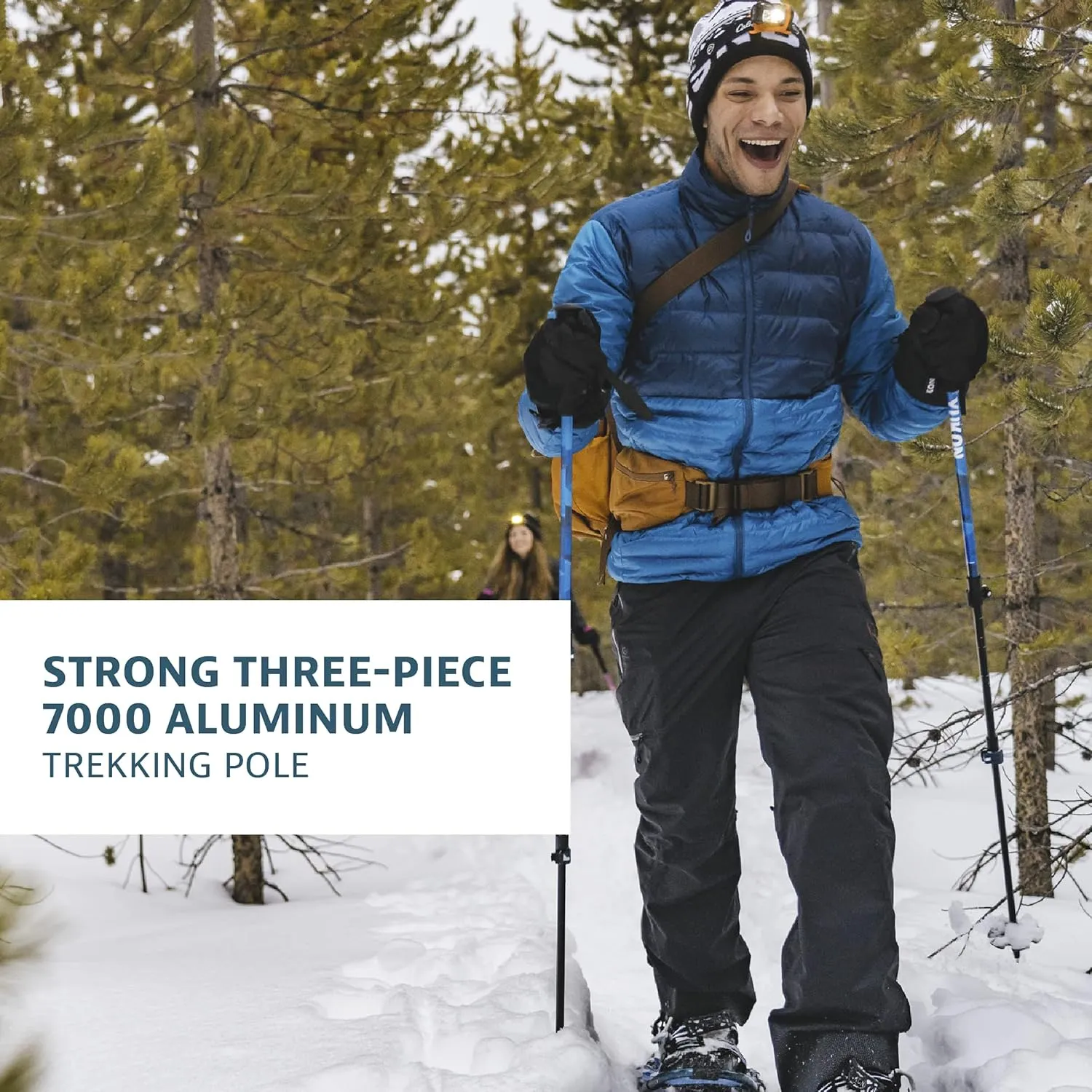 Yukon Charlie's Sherpa Trekking Poles, Twist Lock Adjustment System, Hiking Poles and Snow Baskets, Multiple Styles & Sizes