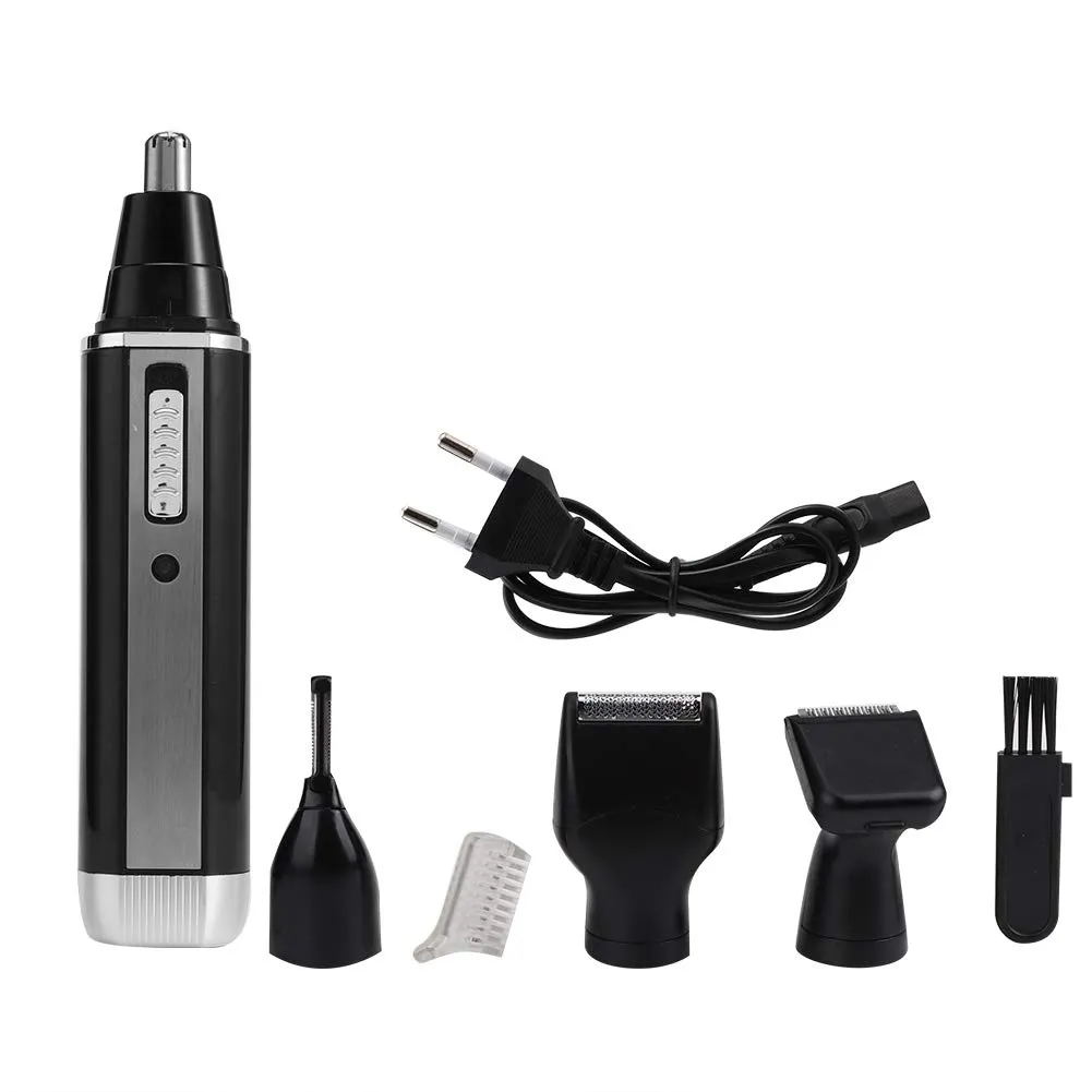 Zetiling Multi-functional 4 In 1 Electric Nose Hair Eyebrow Trimmer Clipper Rechargeable Shaver Men's Grooming Kit
