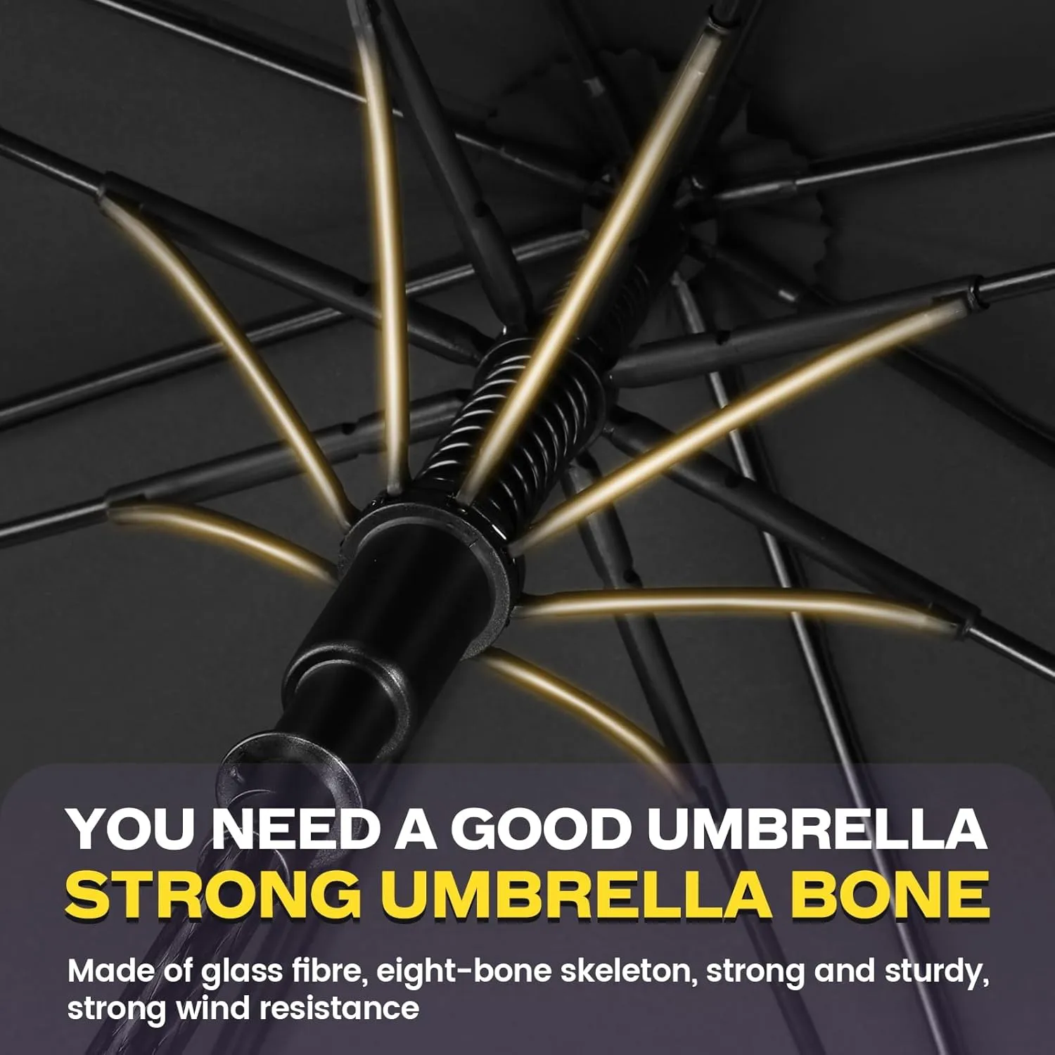 ZOMAKE 62/68 Inch Golf Umbrella Extra Large Oversized Umbrella Windproof Automatic Open with Double Canopy Vented for Rain