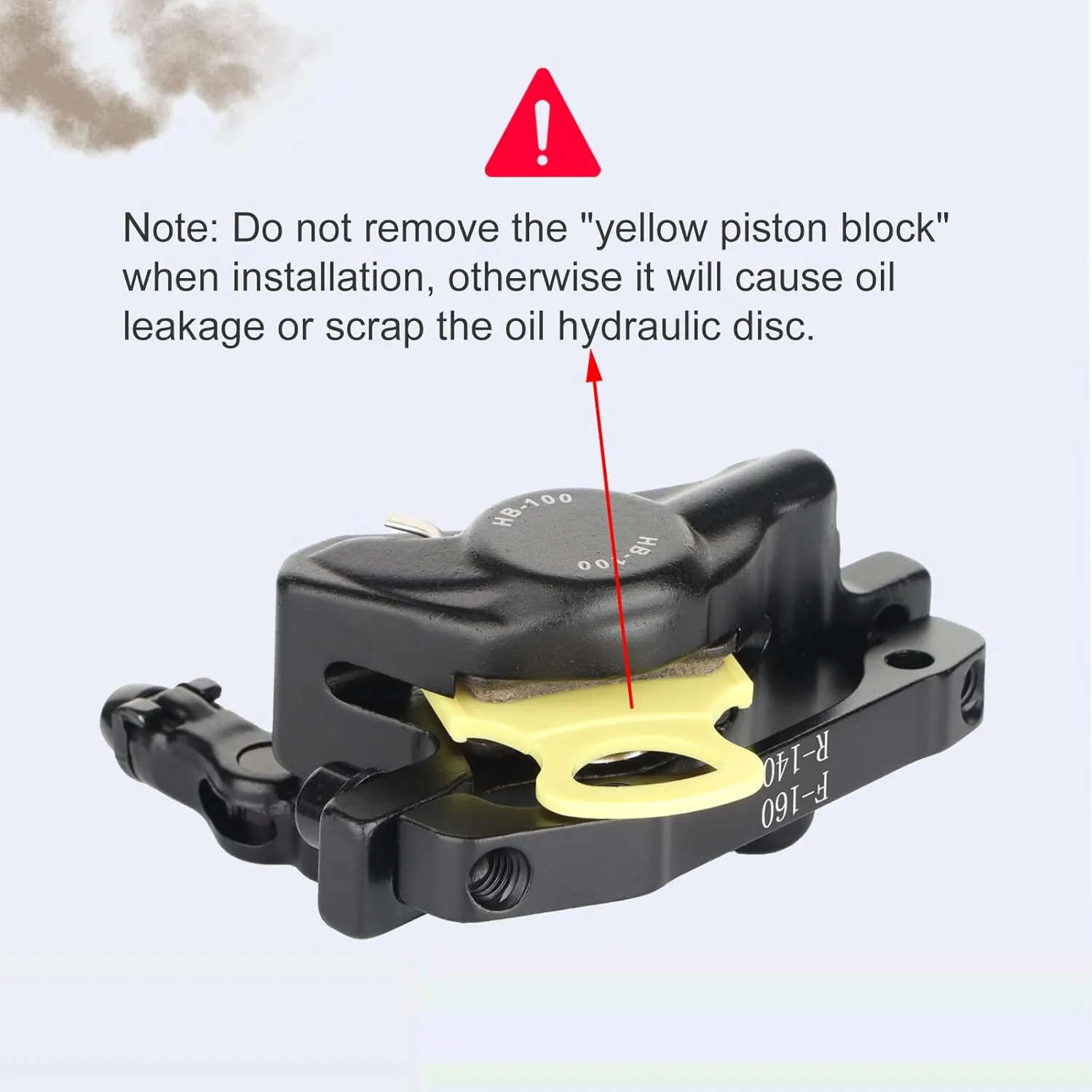 Zoom Hydraulic Disc Brake Calipers: HB-100 MTB Bike Disc Brakes Front & Rear Caliper Set for Mountain, Road Bicycle and E-Bike